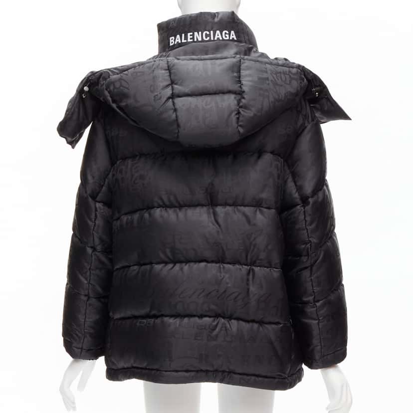 Balenciaga Black Swing Puffer Black Polyester Never worn, with tag - Box View