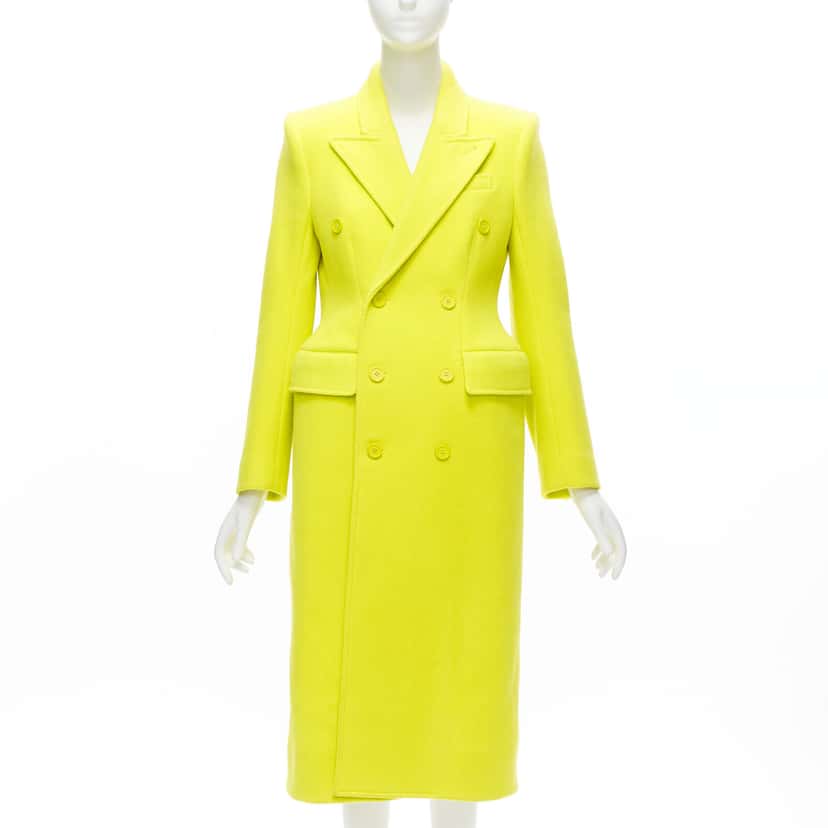 Balenciaga Hourglass Green Wool Never worn, with tag - Front View