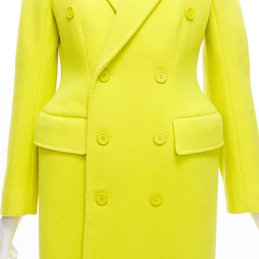 Balenciaga Hourglass Green Wool Never worn, with tag - Back View