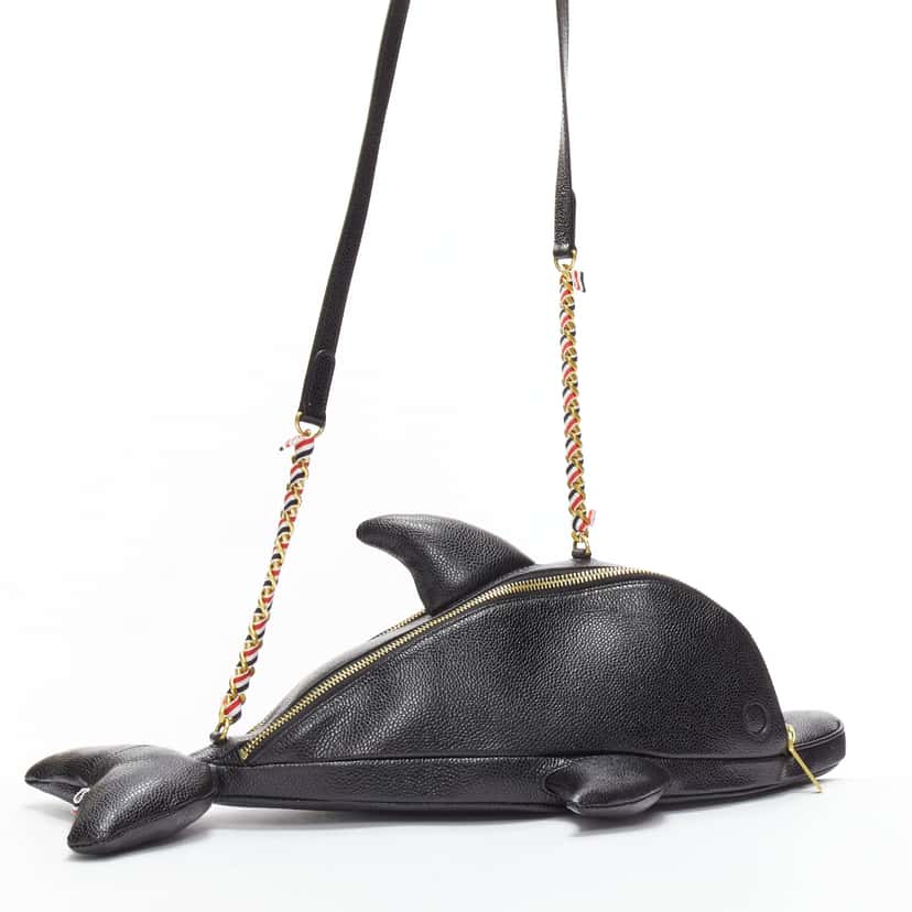 Thom Browne Dolphin Black Leather Never worn - Inside View
