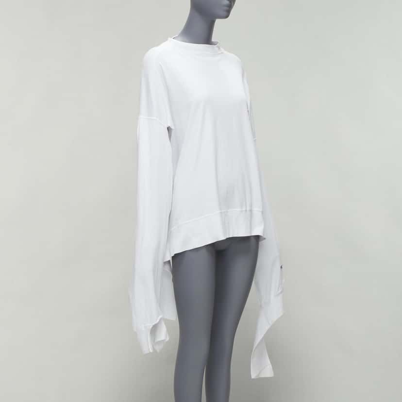 Vetements Logo Tape Sweatshirt White Cotton Good condition - Inside View