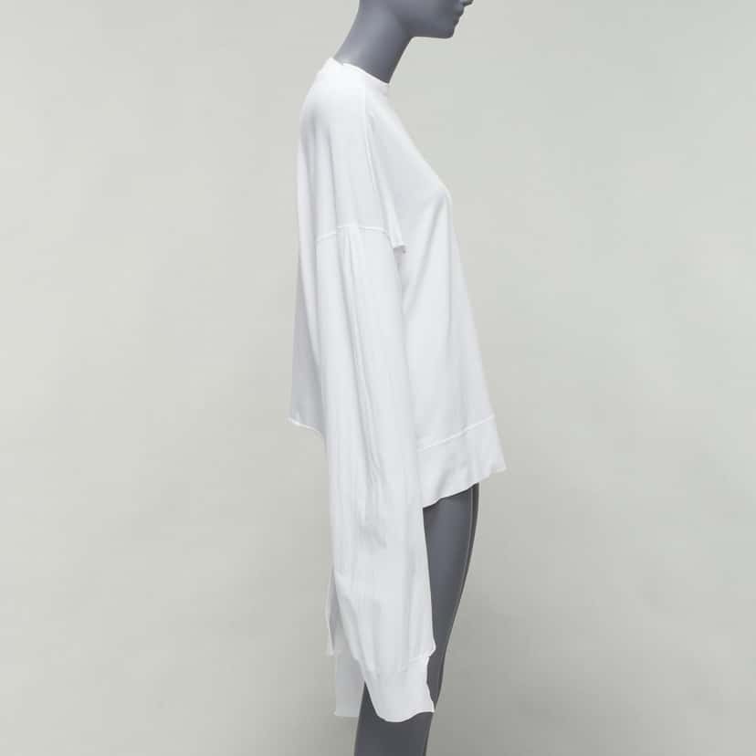 Vetements Logo Tape Sweatshirt White Cotton Good condition - Model View