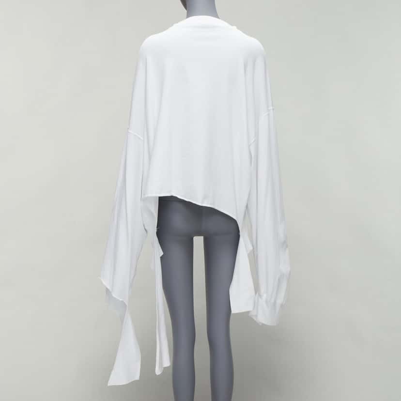 Vetements Logo Tape Sweatshirt White Cotton Good condition - Box View
