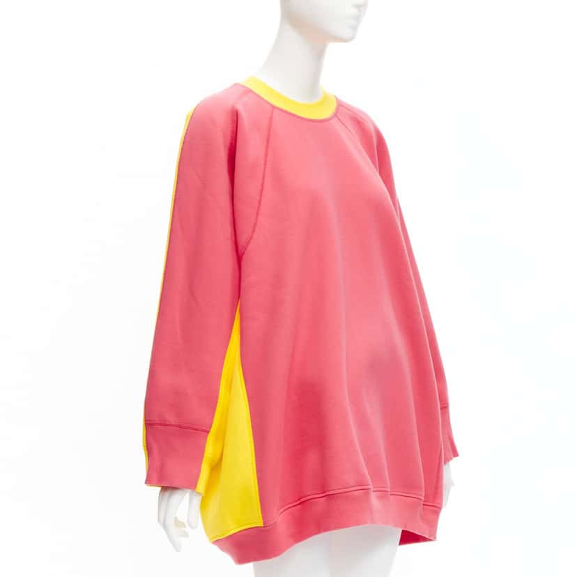 Celine Contrast Back Sweatshirt Yellow Cotton Never worn - Back View