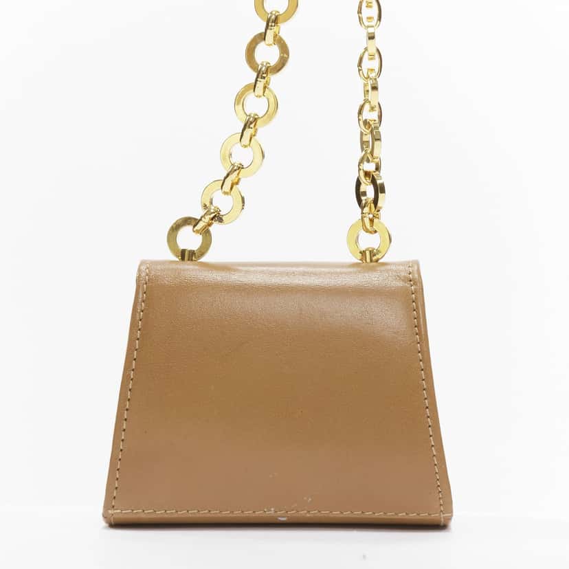 Salvatore Ferragamo Gancini Gold Leather Very good condition - Box View