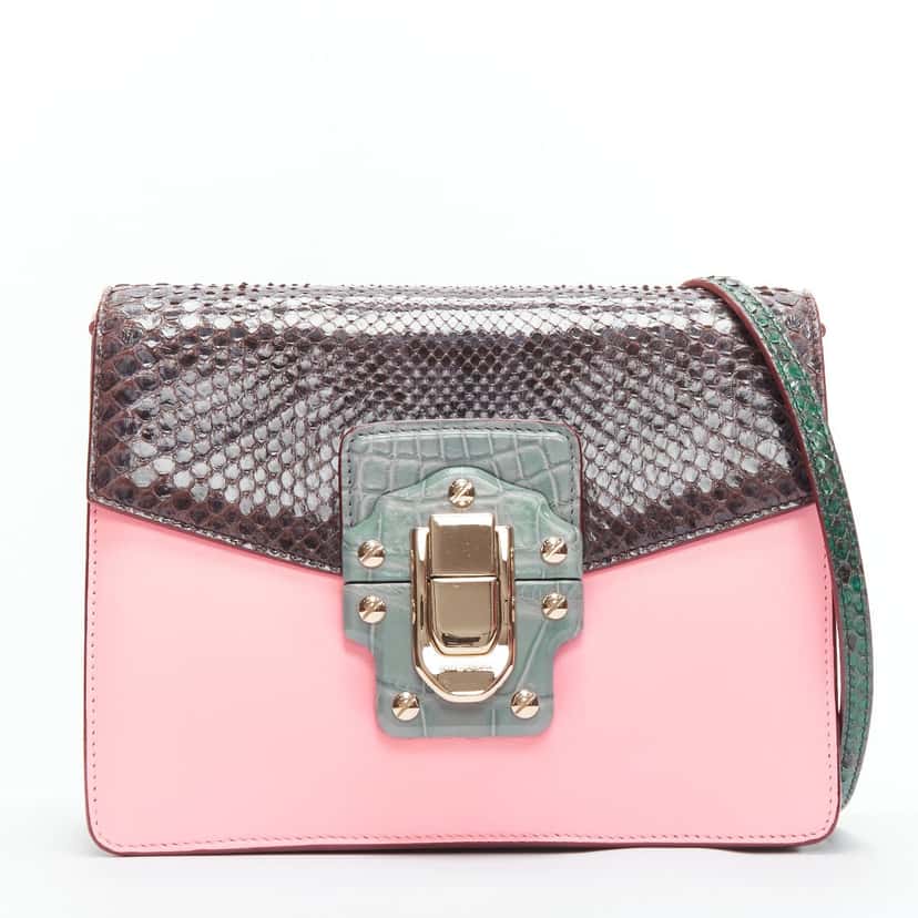 Dolce & Gabbana Lucia Pink Leather Very good condition - Front View