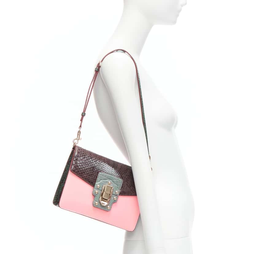 Dolce & Gabbana Lucia Pink Leather Very good condition - Back View