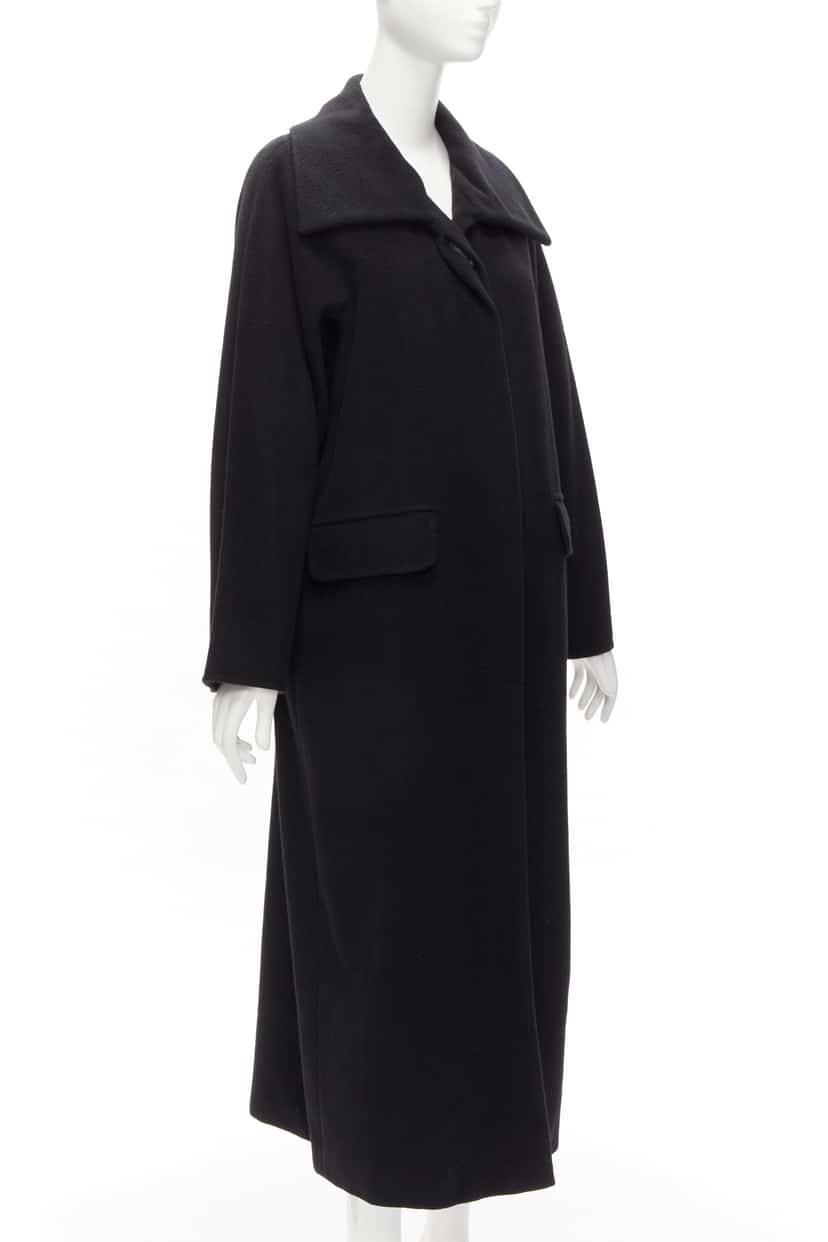 Max Mara Black Wool Coat Black Wool Never worn - Inside View