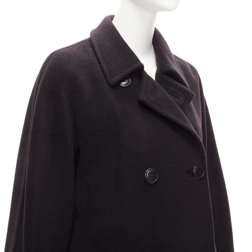 Max Mara Black Wool Coat Black Wool Very good condition - Back View