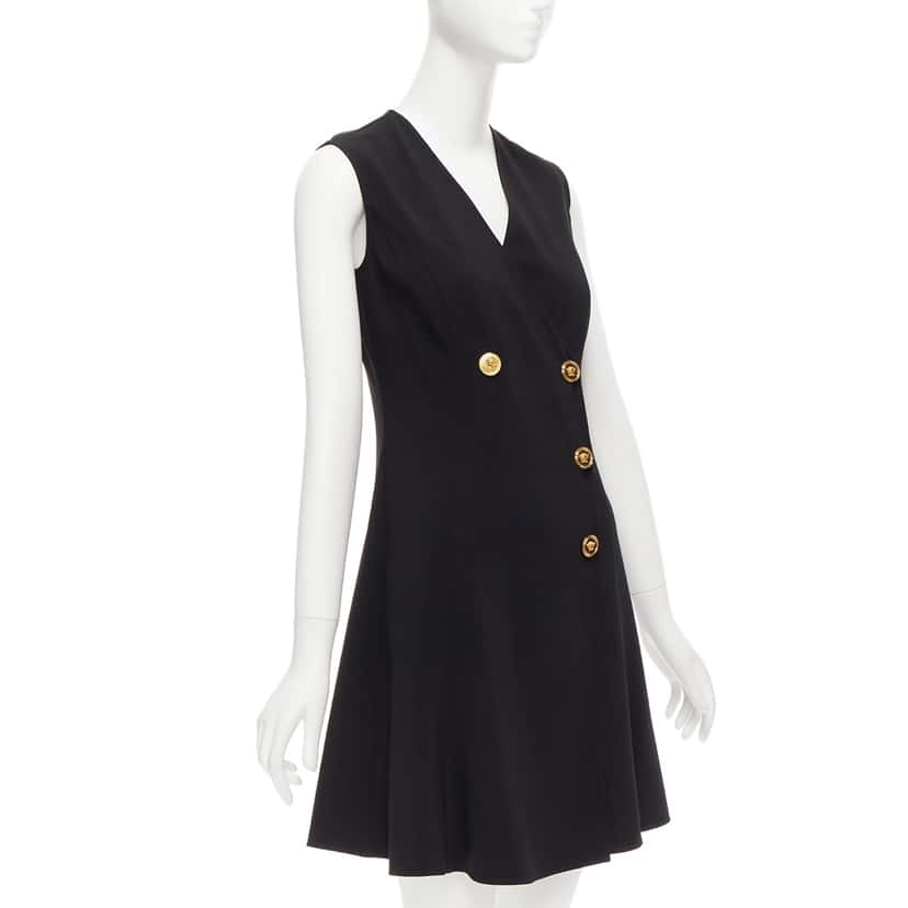 Versace Barocco Dress Black Viscose Never worn - Inside View