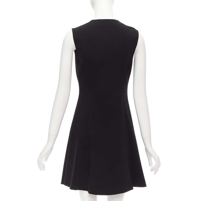 Versace Barocco Dress Black Viscose Never worn - Box View