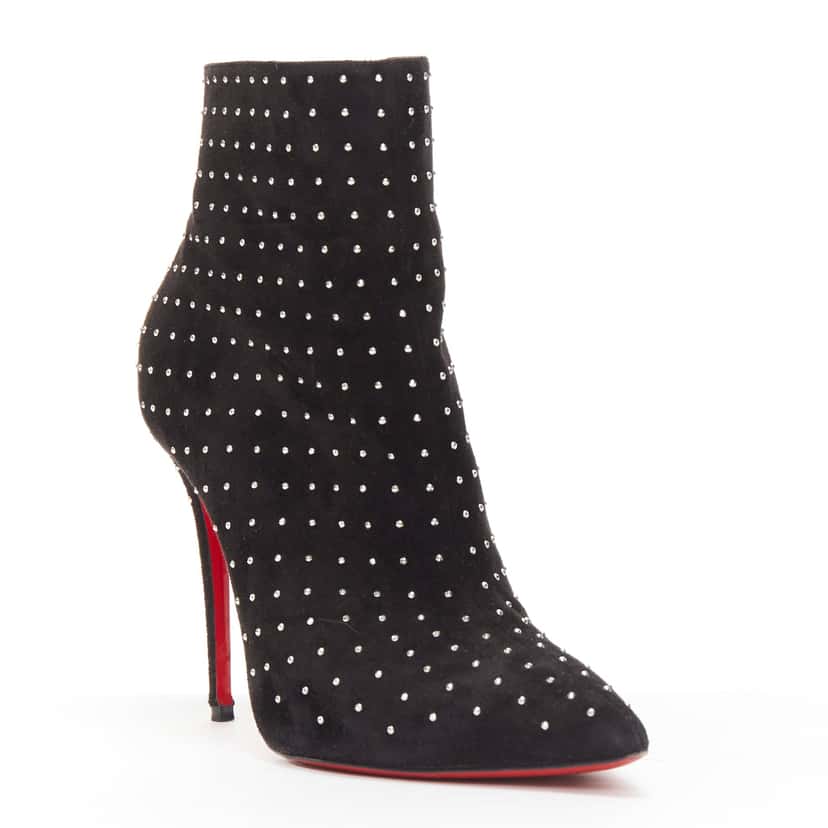 Christian Louboutin So Kate Booty Black Suede Never worn - Back View