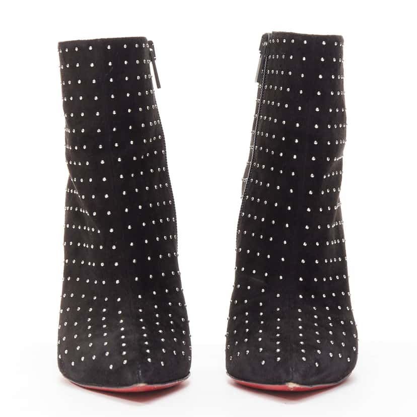 Christian Louboutin So Kate Booty Black Suede Never worn - Inside View