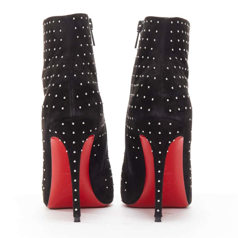 Christian Louboutin So Kate Booty Black Suede Never worn - Box View