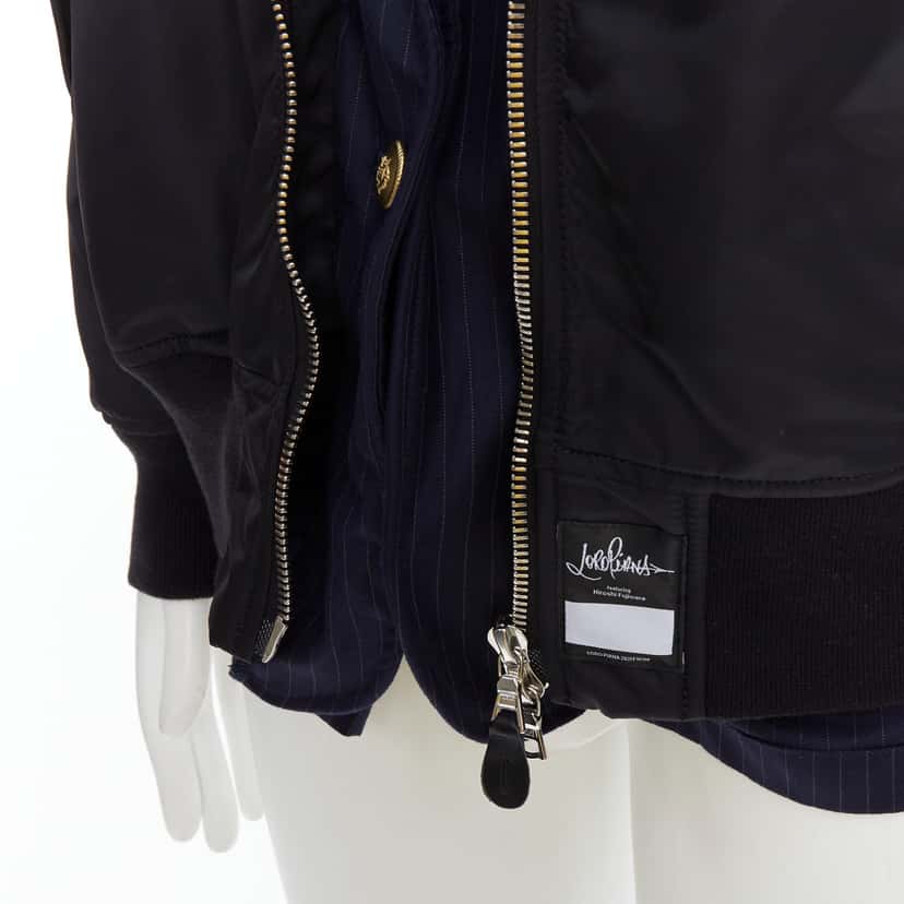 Loro Piana Reversible Blazer Bomber Black Never worn - Back View