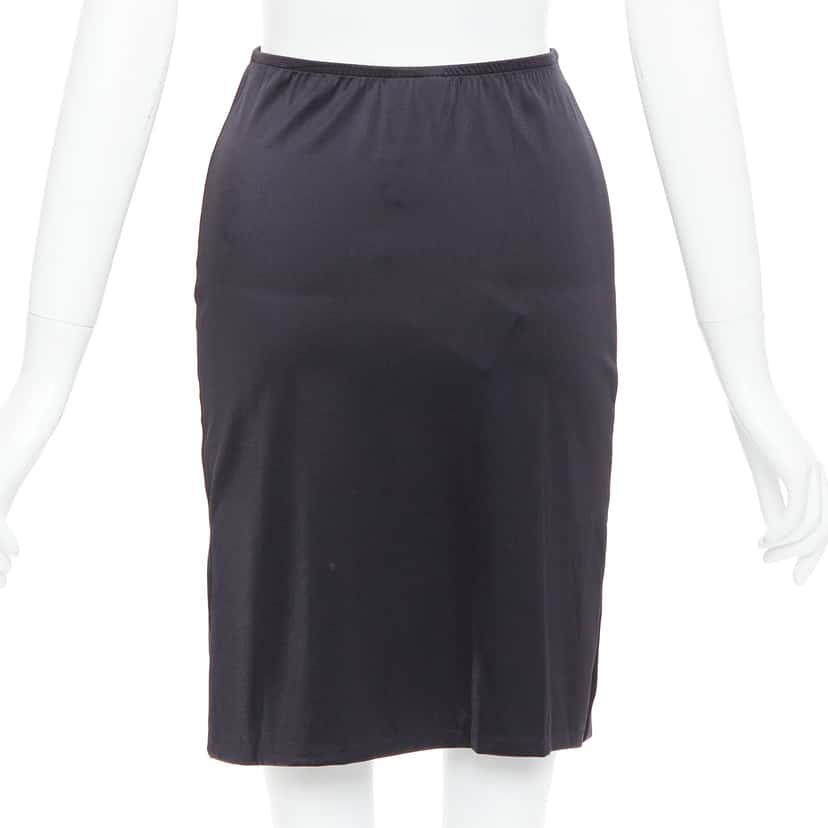 Dolce & Gabbana Logo Resin Skirt Black Polyamide Very good condition - Box View