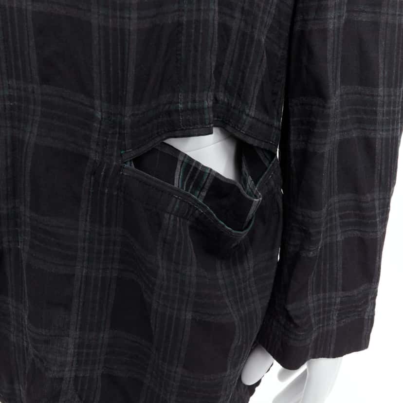 Yohji Yamamoto Grey Slashed Blazer Grey Never worn - Back View