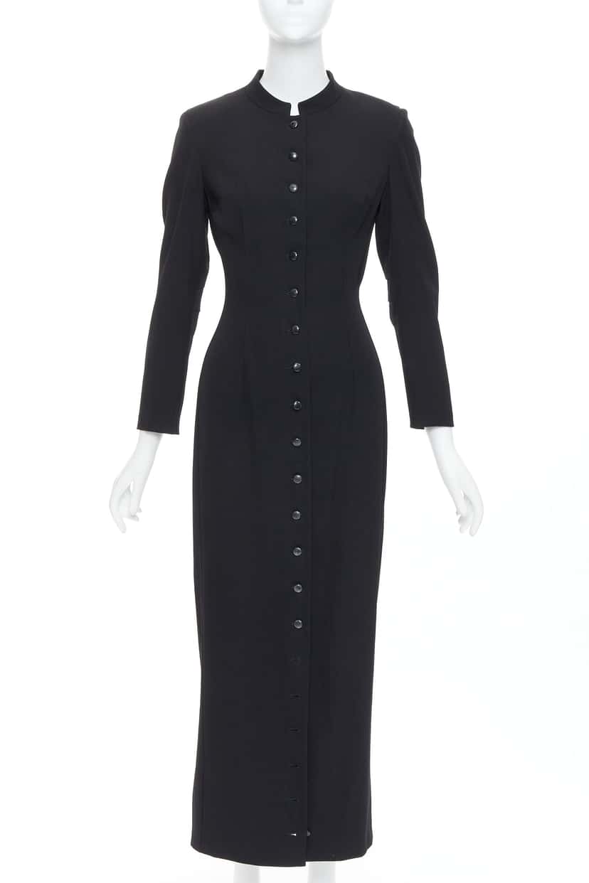 Dolce & Gabbana Wool Blend Dress Black Wool Good condition - Front View