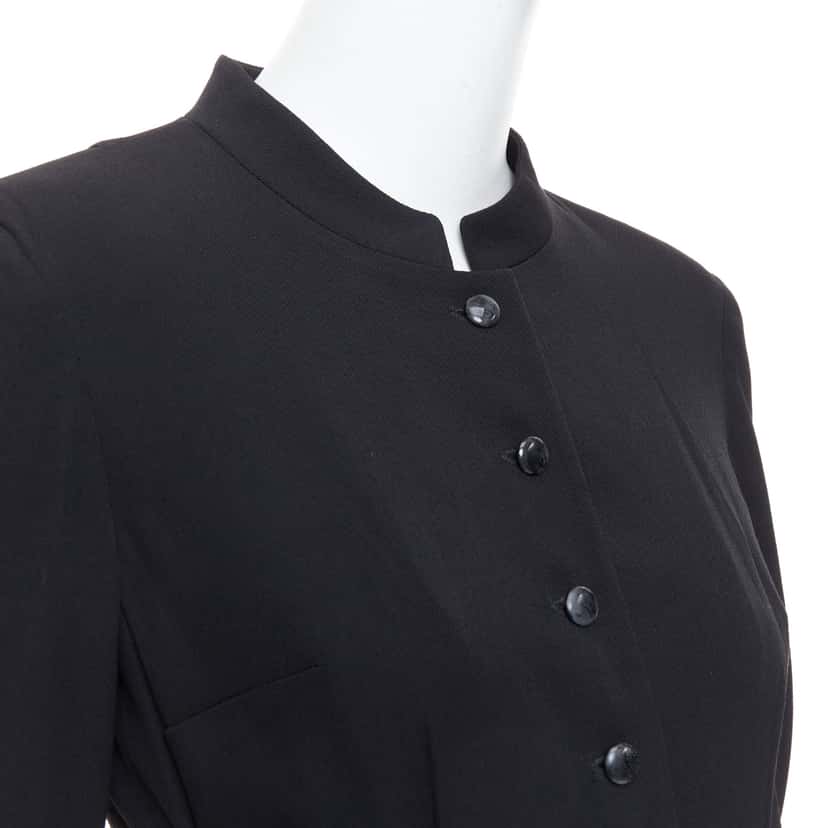 Dolce & Gabbana Wool Blend Dress Black Wool Good condition - Back View