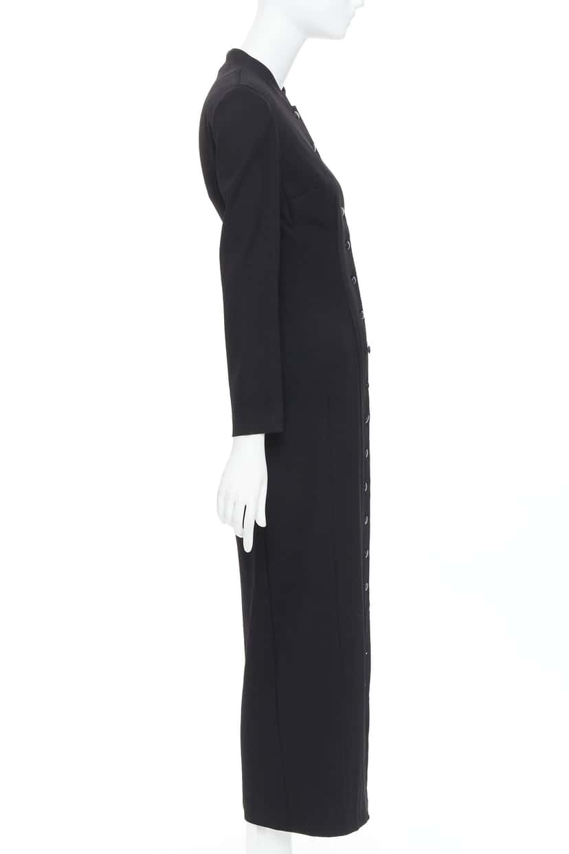 Dolce & Gabbana Wool Blend Dress Black Wool Good condition - Model View