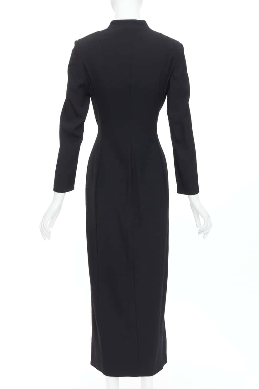 Dolce & Gabbana Wool Blend Dress Black Wool Good condition - Box View