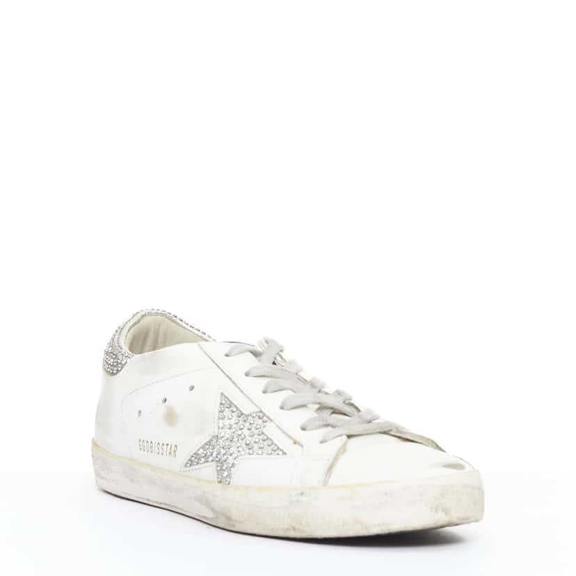 Golden Goose Super Star White Leather Very good condition - Back View
