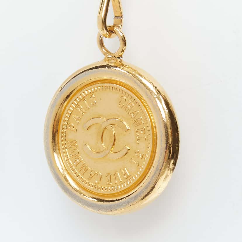 Chanel CC Coin Chain Belt Gold Metal Very good condition - Inside View