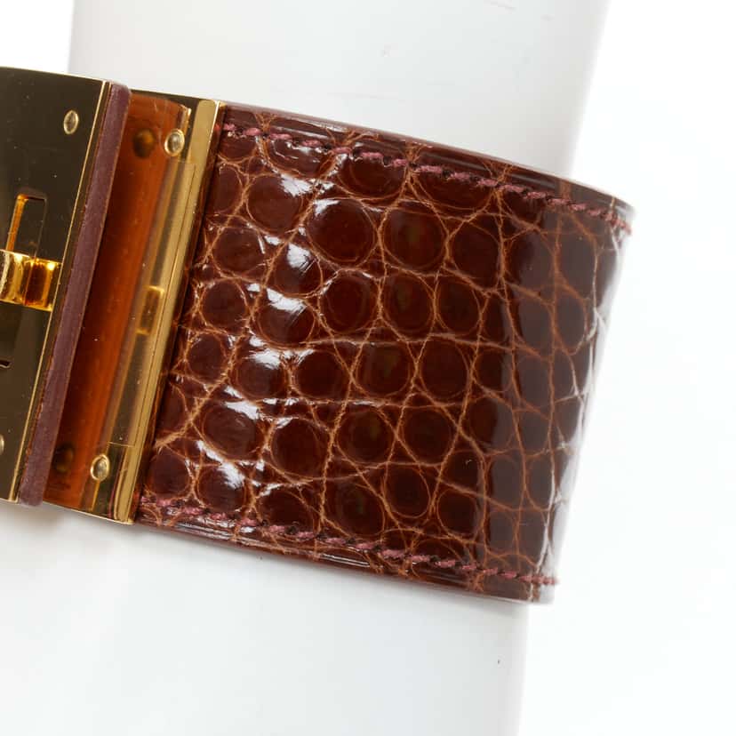 Hermès Kelly Dog Brown Leather Very good condition - Inside View