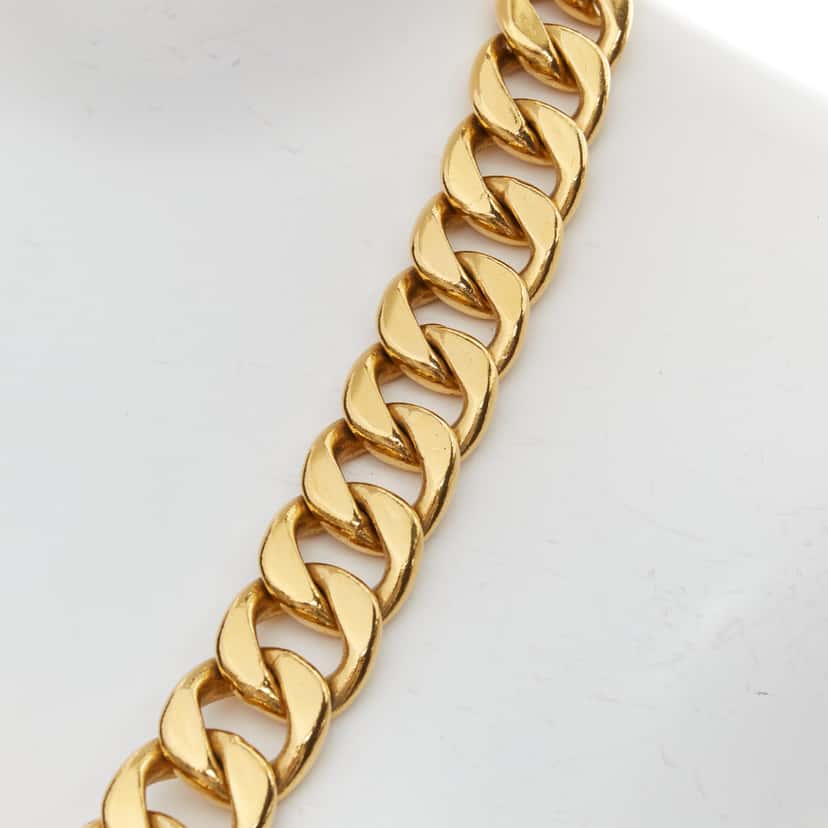 Chanel Logo Grid Platform Boots Gold Metal Good condition - Inside View