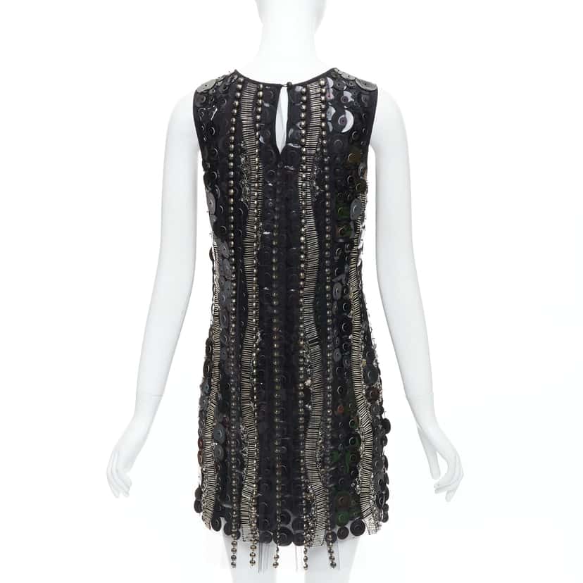 Collette Dinnigan Jewelled Party Dress Black Good condition - Box View
