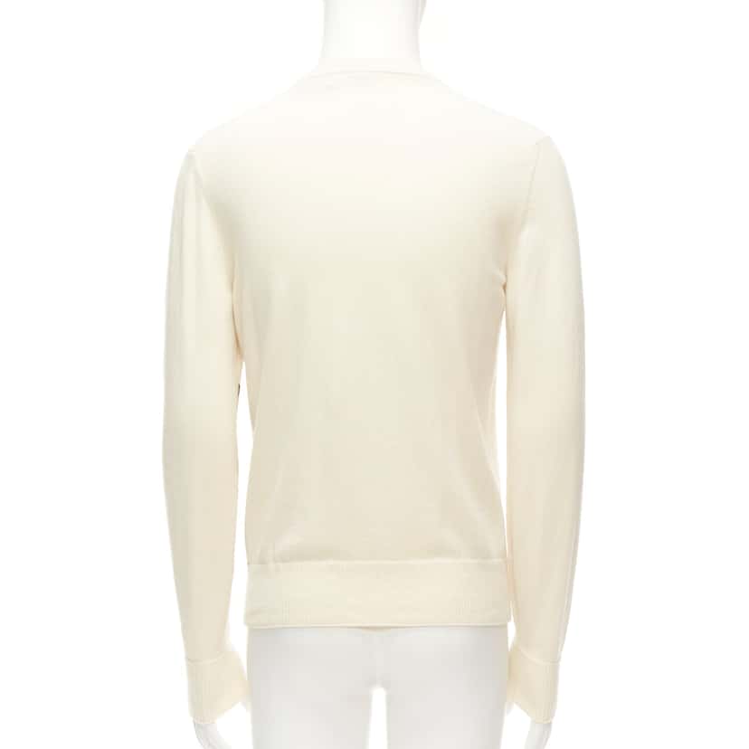 Loro Piana Abstract Graphic Sweater Beige Cashmere Very good condition - Box View
