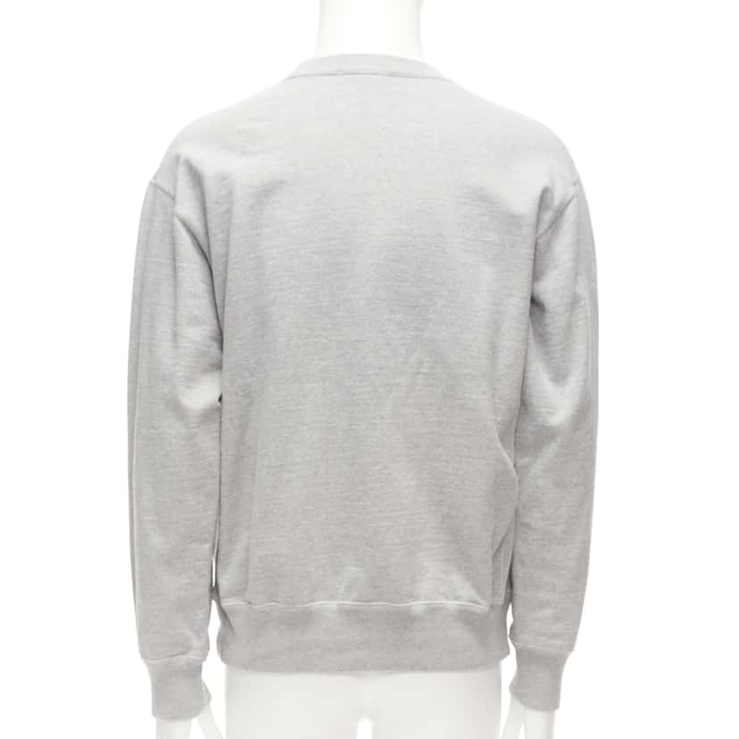 Comme Des Garcons Logo Varsity Sweatshirt Grey Cotton Never worn - Box View