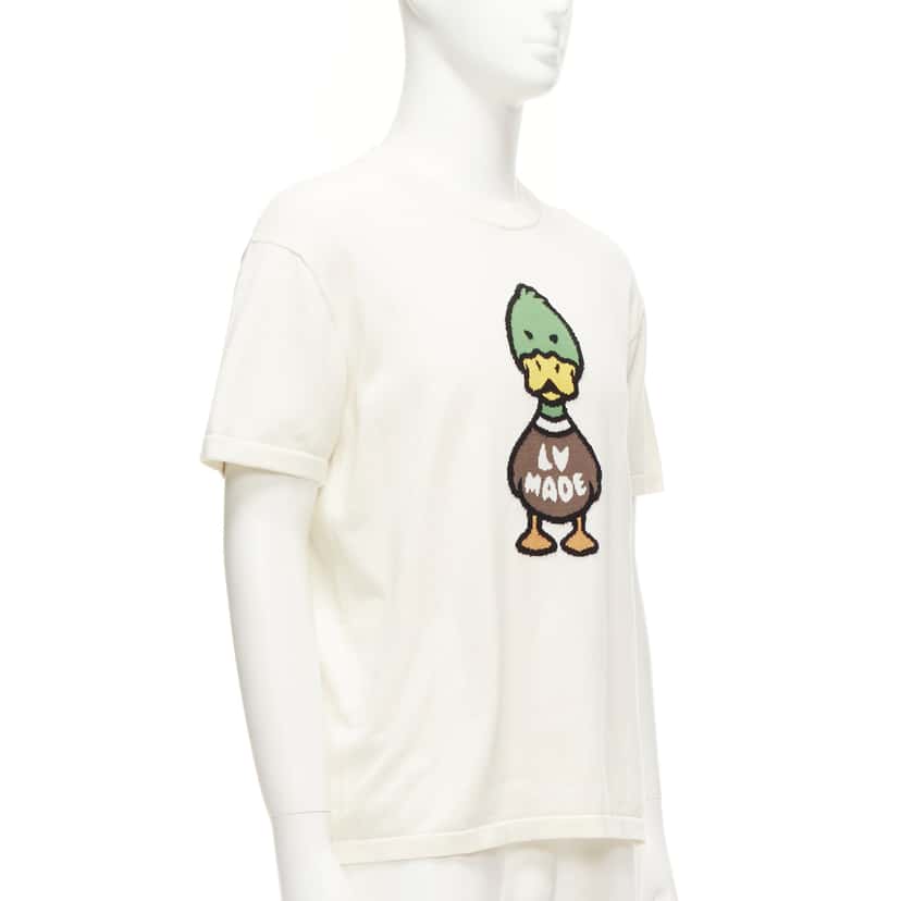 Louis Vuitton Duck Intarsia Top Ecru Cotton Very good condition - Inside View