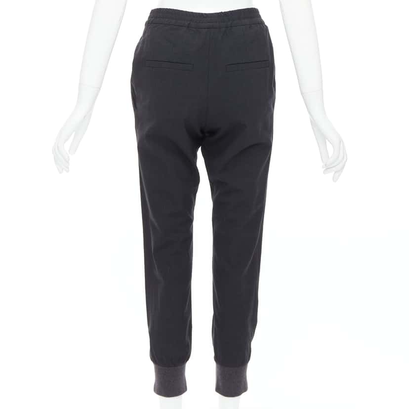 Brunello Cucinelli Relaxed Jogger Pants Grey Wool Very good condition - Box View