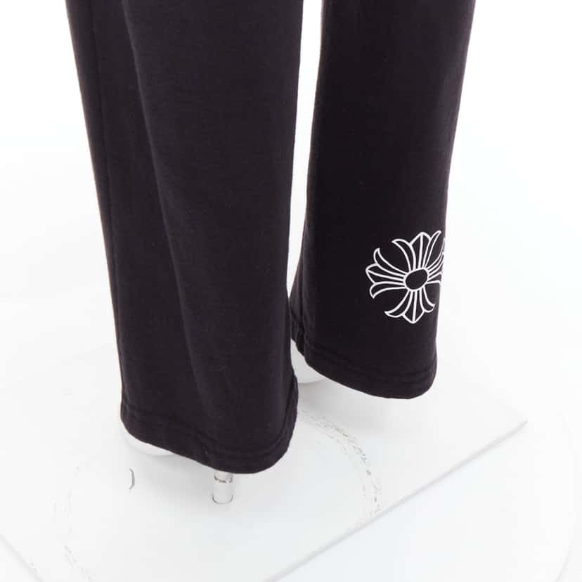 Chrome Hearts Logo Jogger Pants Black Cotton Good condition - Back View