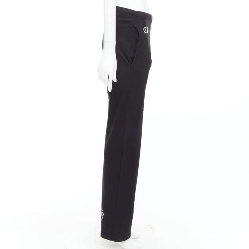 Chrome Hearts Logo Jogger Pants Black Cotton Good condition - Model View