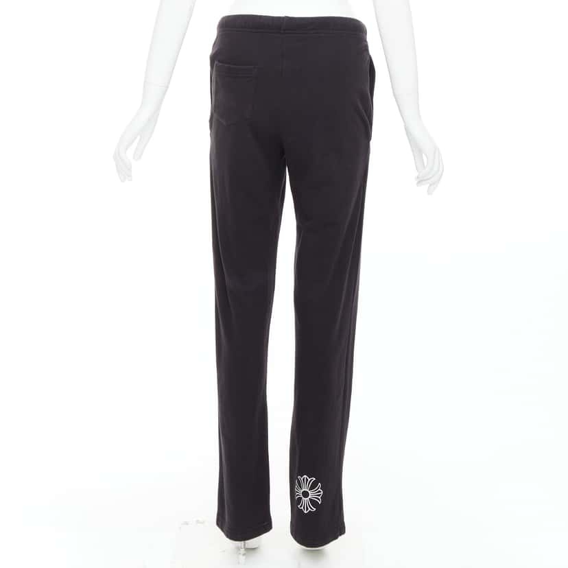 Chrome Hearts Logo Jogger Pants Black Cotton Good condition - Box View