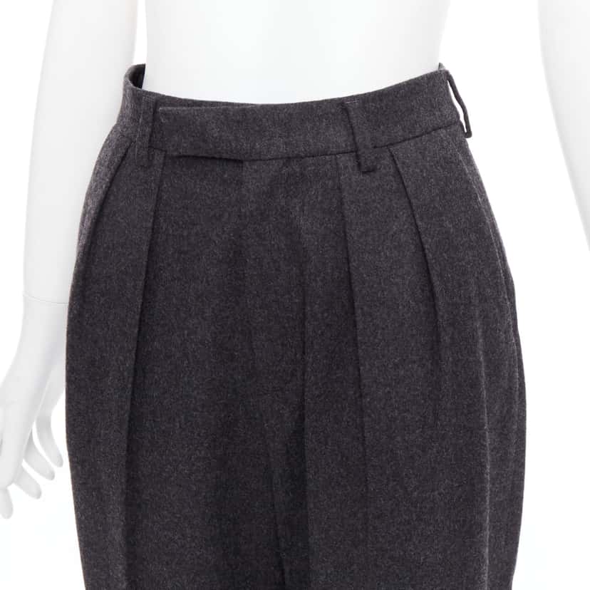 Celine Double Pleat Pants Grey Wool Never worn, with tag - Back View
