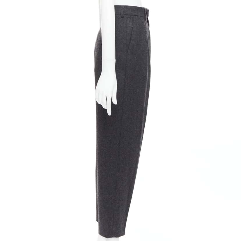 Celine Double Pleat Pants Grey Wool Never worn, with tag - Model View