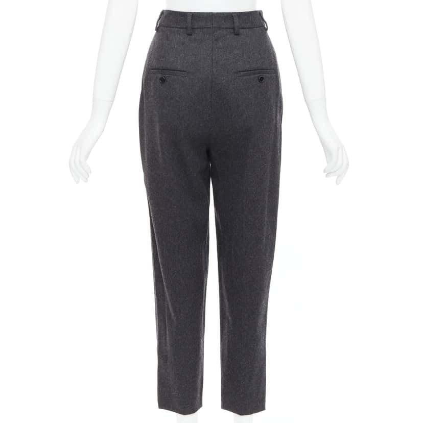 Celine Double Pleat Pants Grey Wool Never worn, with tag - Box View