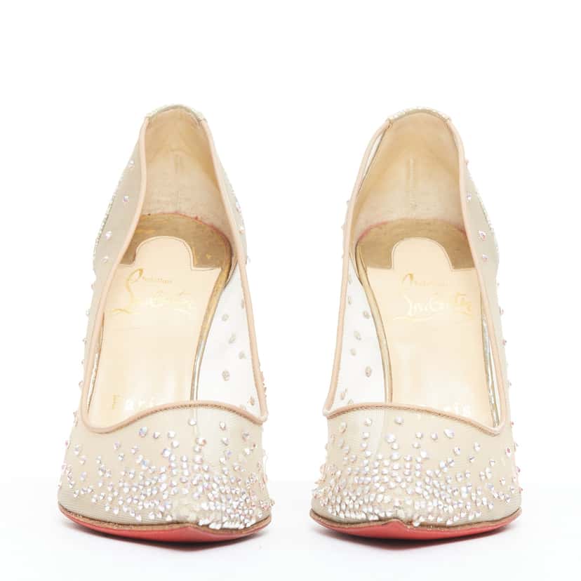 Christian Louboutin Follies 100 Beige Good condition - Inside View