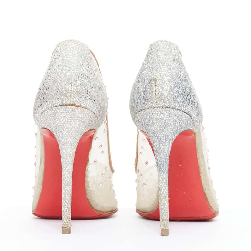 Christian Louboutin Follies 100 Beige Good condition - Box View