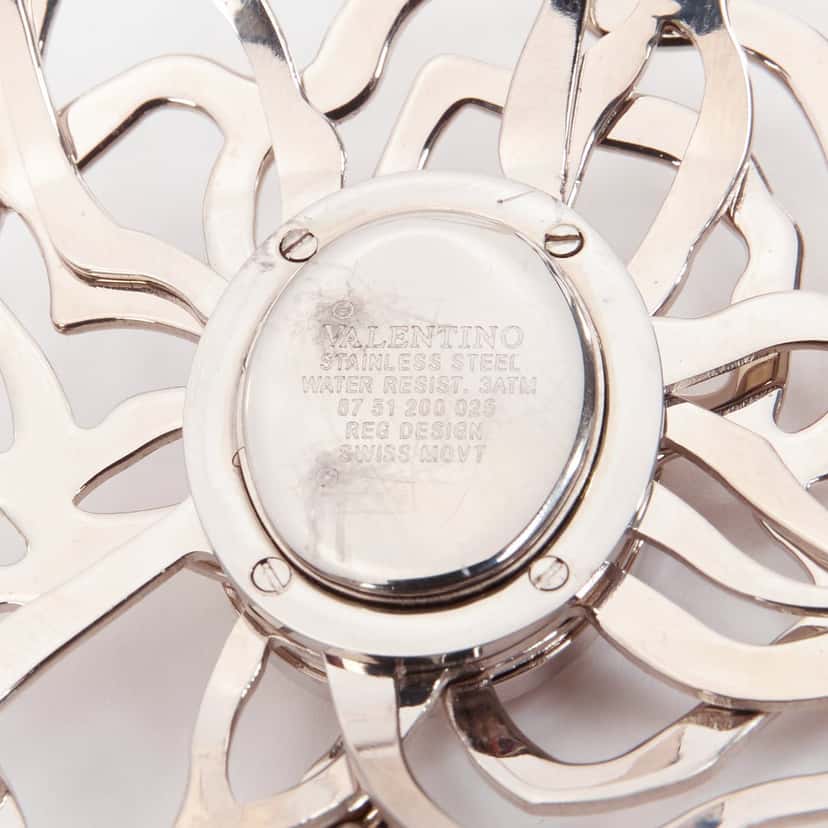 Valentino Garavani Crystal Flower Watch Silver Good condition - Model View
