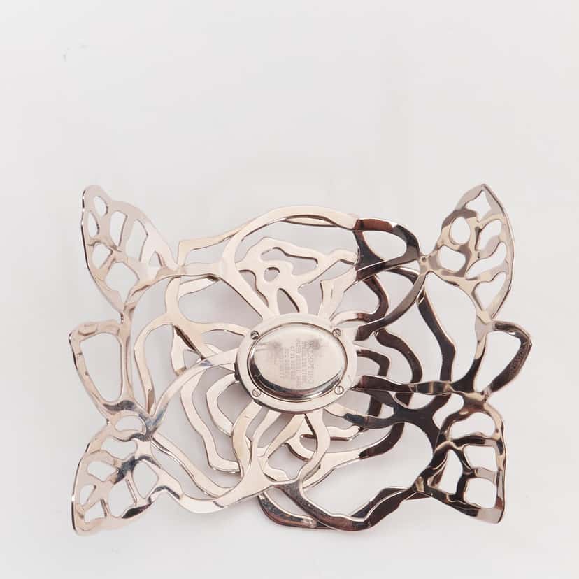 Valentino Garavani Crystal Flower Watch Silver Good condition - Box View