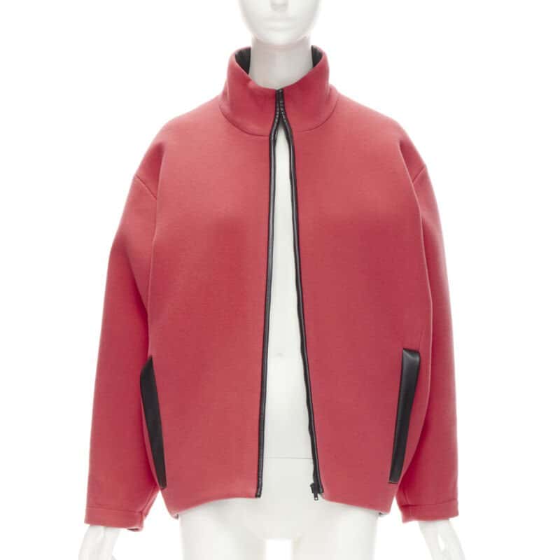 Balenciaga Red Wool Cocoon Bomber Red Wool Never worn - Inside View