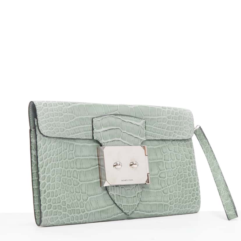 Hermès Goodlock Green Leather Good condition - Inside View