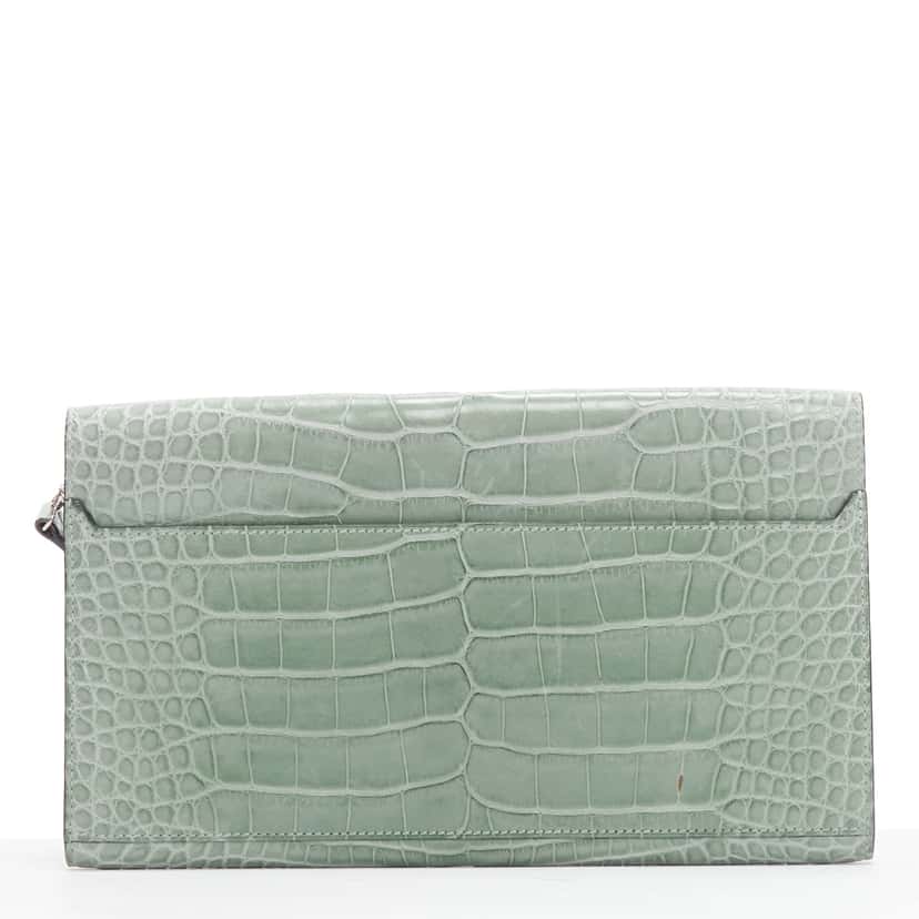 Hermès Goodlock Green Leather Good condition - Model View