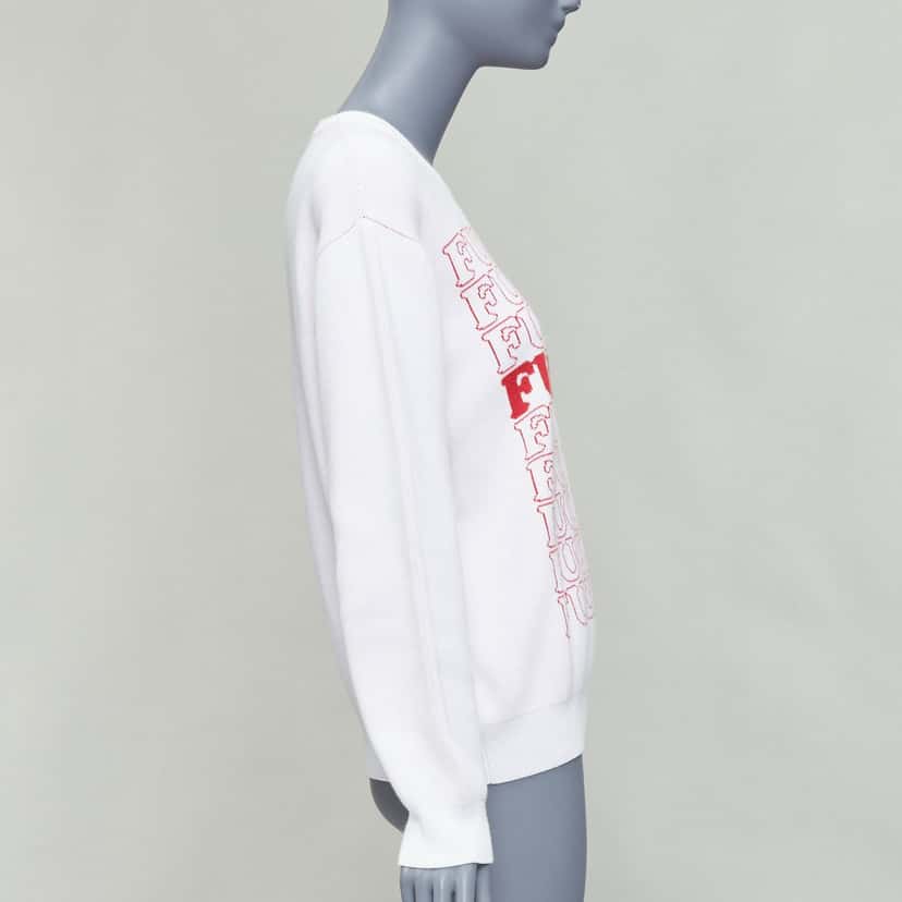 Supreme Slogan Pullover White Cotton Good condition - Model View