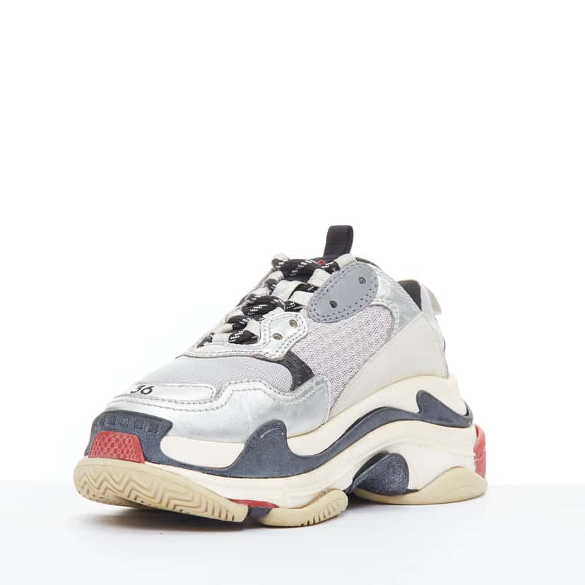 Balenciaga Triple S MultiColor Leather Good condition - Model View