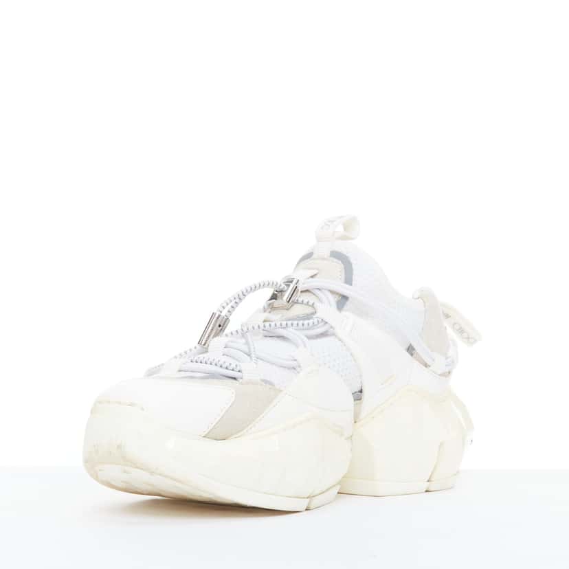 Jimmy Choo Diamond Trail White Leather Good condition - Model View